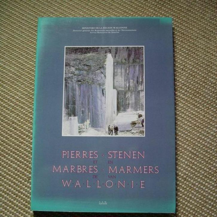 Pierre et Marbres de Wallonie - édition AAM - livre rare, Boeken, Kunst en Cultuur | Architectuur, Gelezen, Architecten, Ophalen of Verzenden