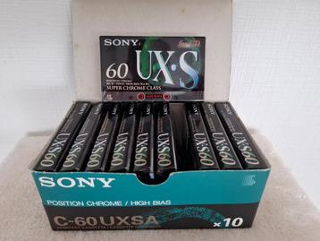 SONY UX.S-60  Cassettebandjes | 60 Minuten |  Nieuw -10stuks beschikbaar voor biedingen