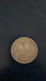 5 francs argent Leo premier 1849 tête laurée, Zilver, Ophalen of Verzenden, Losse munt, Zilver