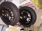 STALEN VELGEN met CONTINENTAL banden, Thuiskomer 2 stuks, GM, 16 inch, Banden en Velgen, Nieuw, Zomerbanden