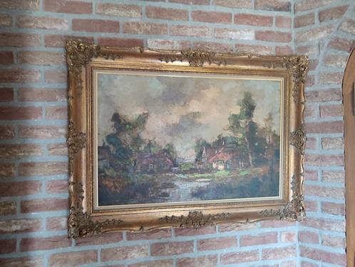 „Boerderijen van het landgoed Bokrijk” Groot origineel schil, Antiek en Kunst, Kunst | Schilderijen | Klassiek, Ophalen