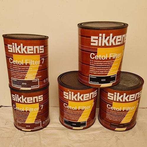 Sikkens Cetol Filter 7   ----    5 x 0,75L, Doe-het-zelf en Bouw, Verf, Beits en Lak, Gebruikt, Beits, Minder dan 5 liter, Bruin