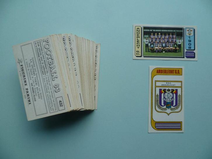 Panini Football 83 voetbal 1983 stickers Anderlecht nr 5 & 6, Collections, Collections Autre, Comme neuf, Enlèvement ou Envoi