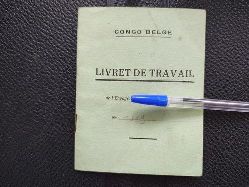 Inheems jongenswerkboekje bij Maître blanc Congo Belge, Boeken, Geschiedenis | Nationaal, Gelezen, Verzenden