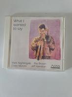 What I wanted to say.  Jazz cd, Enlèvement, Comme neuf, Jazz