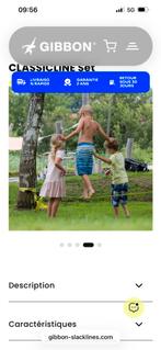 Slackline - Gibbon - excellente marque, Enlèvement, Comme neuf
