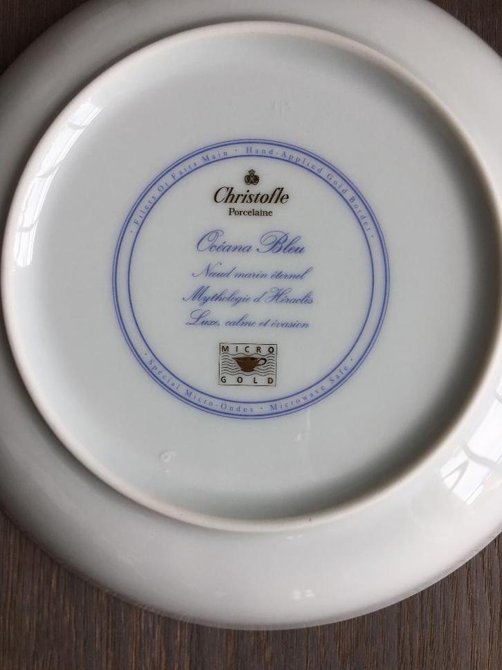 Christofle porcelain servies - Oceana - details below, Antiquités & Art, Antiquités | Services (vaisselle) complet, Enlèvement