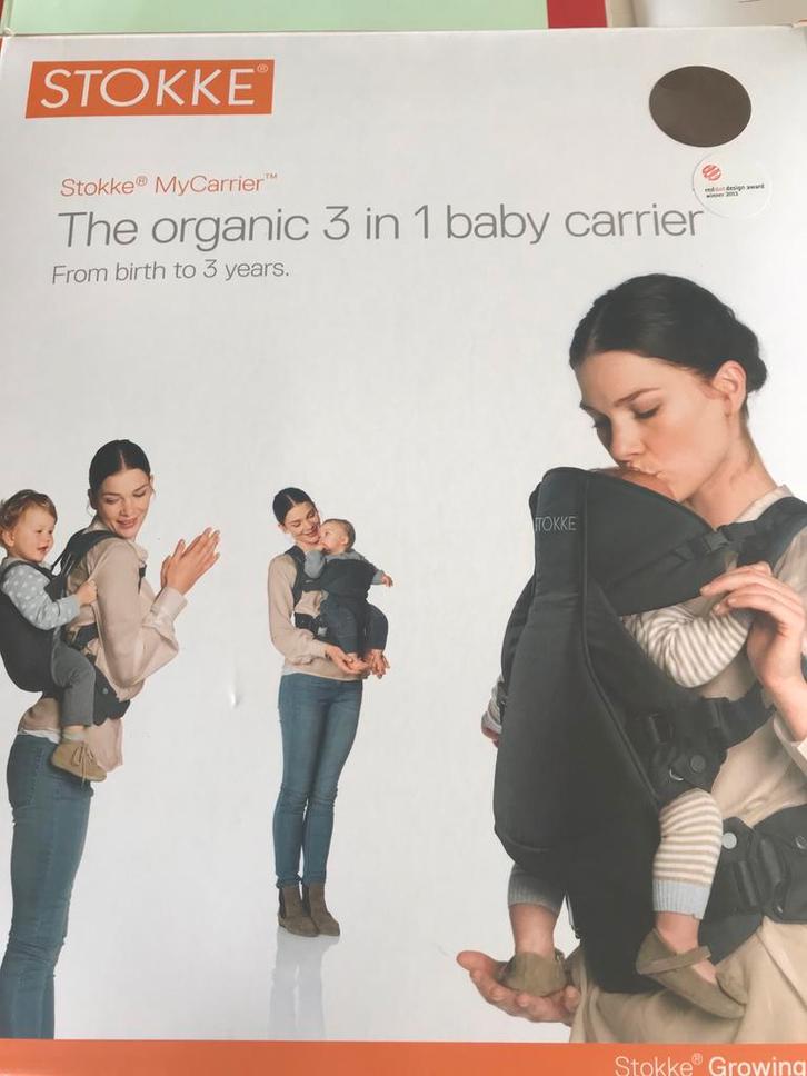 Draagzak, Stokke MyCarrier, Kinderen en Baby's, Babydragers en Draagdoeken, Gebruikt, Draagzak, Buik of Rug, Overige merken, Ophalen of Verzenden
