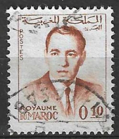Marokko 1962-1965 - Yvert 438 - Koning Hassan - 0.10 c (ST), Timbres & Monnaies, Timbres | Afrique, Affranchi, Maroc, Envoi
