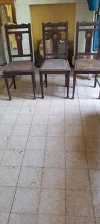 3 eiken stoelen , vintage, Ophalen