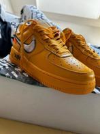 Nike X Off-White Air Force 1 Low „University Gold”, Sneakers, Ophalen of Verzenden, Zo goed als nieuw, Nike