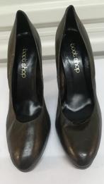 301B* BOOTSHOP sexy zwart-olijfkleurige leren pumps (40,5), Bootshop, Pumps, Verzenden, Zwart