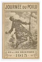 Frankrijk Z/W postkaart 'Journée du poilu 25et26 décemb 1915, Verzenden, Voor 1920, Ongelopen, Politiek en Historie