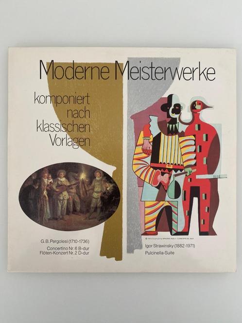 Pergolesi Strawinsky Moderne Meisterwerke 1973, Cd's en Dvd's, Vinyl | Klassiek, Zo goed als nieuw, Modernisme tot heden, Orkest of Ballet