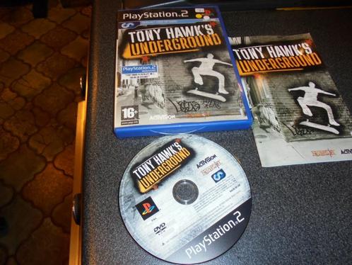 Playstation 2 Tony Hawk's Underground (orig-compleet), Games en Spelcomputers, Games | Sony PlayStation 2, Gebruikt, Sport, 2 spelers