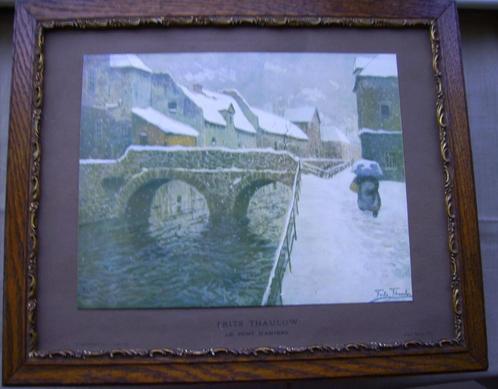 FRITS THAULOW – LE PONT D’AMIENS L’ILLUSTRATION. – Noël 1906, Antiquités & Art, Art | Lithographies & Sérigraphies, Enlèvement ou Envoi