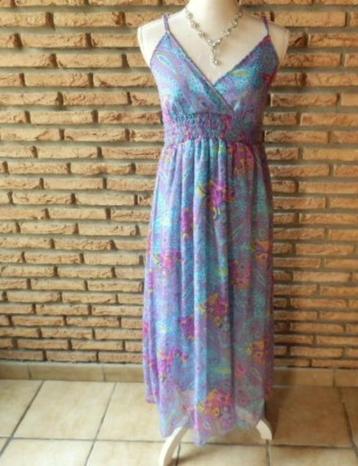 (14)- robe femme t.40 bleu - mauve beschikbaar voor biedingen
