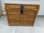 Malle en osier, coffre rangement, coffre à jouets - vintage, Huis en Inrichting, Woonaccessoires | Kisten, Ophalen, Overige materialen