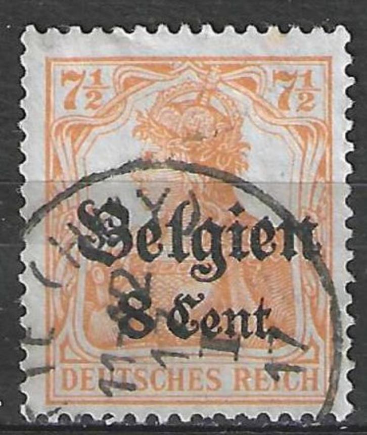 Belgie Duitse bezetting 1916/1918 - Yvert/OBP 13 - Cent (ST), Postzegels en Munten, Postzegels | Europa | België, Gestempeld, Gestempeld