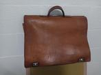 Vintage lederen boekentas, Handtassen en Accessoires, Tassen | Schooltassen, Ophalen of Verzenden, Gebruikt