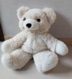 witte pluche beer teddybeer knuffelbeer 60 cm knuffel beer, Overige merken, Stoffen beer, Ophalen of Verzenden, Zo goed als nieuw