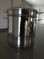 Kookpot voor pasta, Huis en Inrichting, Keuken | Potten en Pannen, Inox, Zo goed als nieuw, Keramische plaat, Ophalen