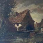Marthe De Spiegeleer - schilderij op doek, Antiek en Kunst, Kunst | Schilderijen | Klassiek, Ophalen of Verzenden
