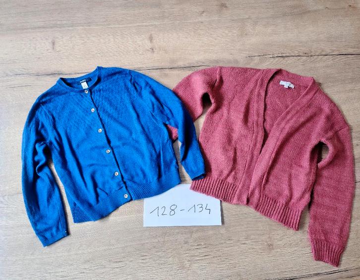 Set vestjes/gilets draagmaat 128 – 134, Kinderen en Baby's, Kinderkleding | Maat 128, Gebruikt, Meisje, Trui of Vest, Ophalen of Verzenden
