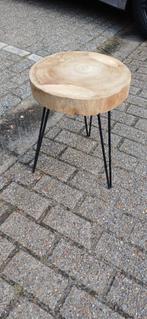 Bijzettafeltjes Pomax, Huis en Inrichting, Tafels | Bijzettafels, Gebruikt, Rond, Hout, Ophalen