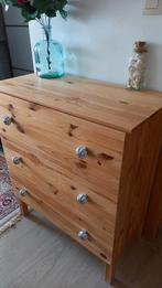 Commode en Pin Massif à vendre, 3 ou 4 tiroirs, 25 à 50 cm, Moins de 100 cm, Comme neuf