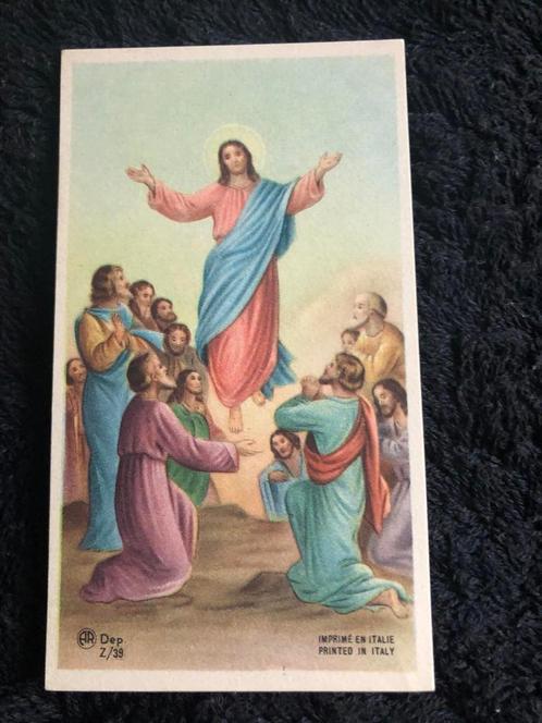 Carte de dévotion AR Dep. Z39 Ascension Jésus 6x10,5 cm, Collections, Religion, Comme neuf, Christianisme | Catholique, Carte ou Gravure