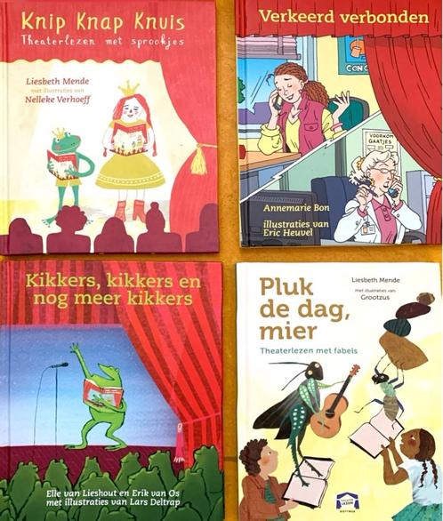 THEATERLEZEN - 4 boekjes met heel veel leesplezier, Boeken, Kinderboeken | Jeugd | onder 10 jaar, Nieuw, Fictie algemeen, Ophalen of Verzenden