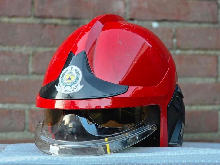 Casque de pompier MSA F1xF Saudi Arabia, Collections, Objets militaires | Général, Enlèvement ou Envoi