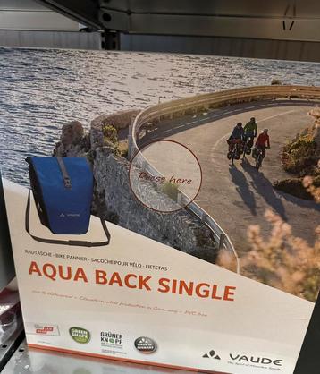 Vaude Aqua back single Fietstas nieuw, Fietsen en Brommers, Ophalen of Verzenden, Nieuw, Vaude