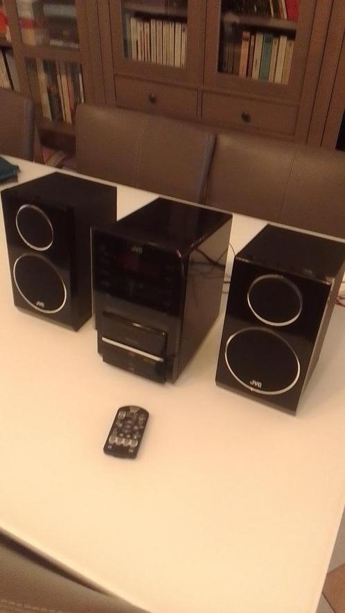 JVC UX-LP5 microstereosysteem - compatibel met iPod, Audio, Tv en Foto, Stereoketens, Gebruikt, Cd-speler, Tuner of Radio, Speakers