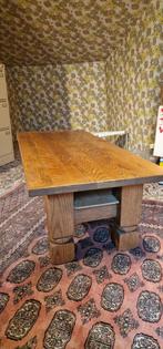 Rechthoekige massief houten salontafel, Ophalen