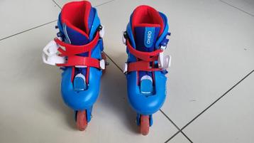 OXELO roller enfant 3 en 1 kit stabilite bleu rouge 26-28 beschikbaar voor biedingen