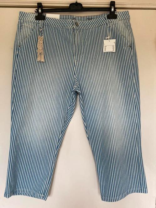 Gestreepte Capri model jeans Eur48/50, Kleding | Dames, Grote Maten