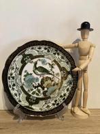 Prachtig Japans porseleinen bord verguld met Saji-goud, Antiek en Kunst, Ophalen of Verzenden