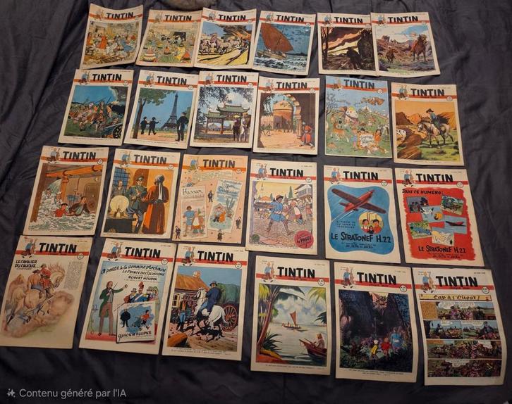 Tintin  Le Journal de Tintin – Édition belge 1948., Timbres & Monnaies, Timbres | Albums complets & Collections, Enlèvement ou Envoi