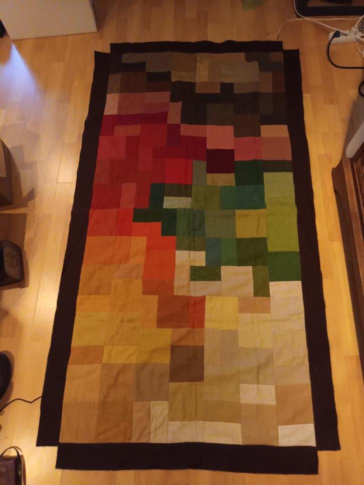 Vintage quilt - deken / alles aan - 50 %, Verzamelen, Retro, Ophalen of Verzenden