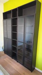 Set van 2 wandkasten en 1 middenconsole, Huis en Inrichting, Kasten | Vitrinekasten, Ophalen, Zo goed als nieuw