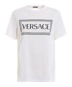 Versace 90s Vintage logo T-shirt - White - XL, Kleding | Dames, Ophalen, Wit, Maat 46/48 (XL) of groter, Nieuw