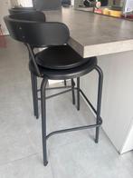 2 Ikea barkrukken YNGVAR - Antraciet, Huis en Inrichting, Barkrukken, Ophalen, Met voetsteun, Zo goed als nieuw, 90 cm of meer