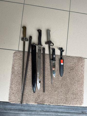 Lot bajonetten, Verzamelen, Militaria | Algemeen, Ophalen of Verzenden