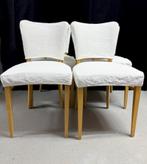 4 chaises blanches élégantes en bois OBUMEX, Maison & Meubles, Quatre, Modern, Enlèvement, Tissus