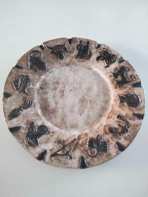 vintage Zodiac bord keramiek Armogrès Belgisch aardewerk, Antiek en Kunst, Kunst | Overige Kunst, Ophalen of Verzenden