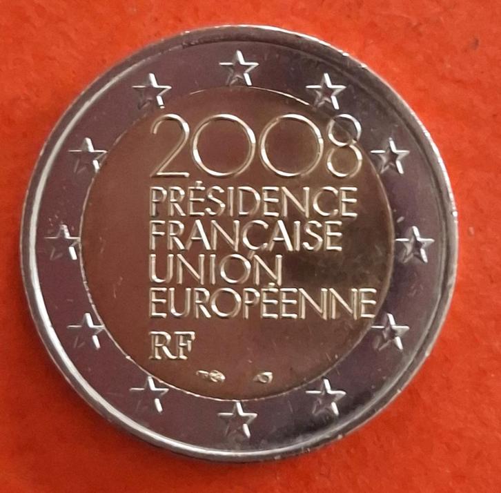 Munt van Frankrijk - 2 euro - 2008, Postzegels en Munten, Munten | Europa | Euromunten, Losse munt, 2 euro, Frankrijk, Verzenden