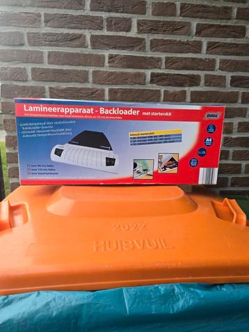 lamineer apparaat met starterskit, nog in originele verpakki beschikbaar voor biedingen