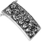Multi skull bikerhanger in chirurgisch staal, Motoren, Accessoires | Overige, Ophalen of Verzenden, Nieuw